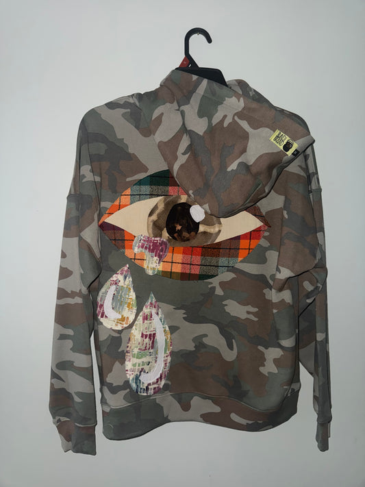 Crying eye hoodie