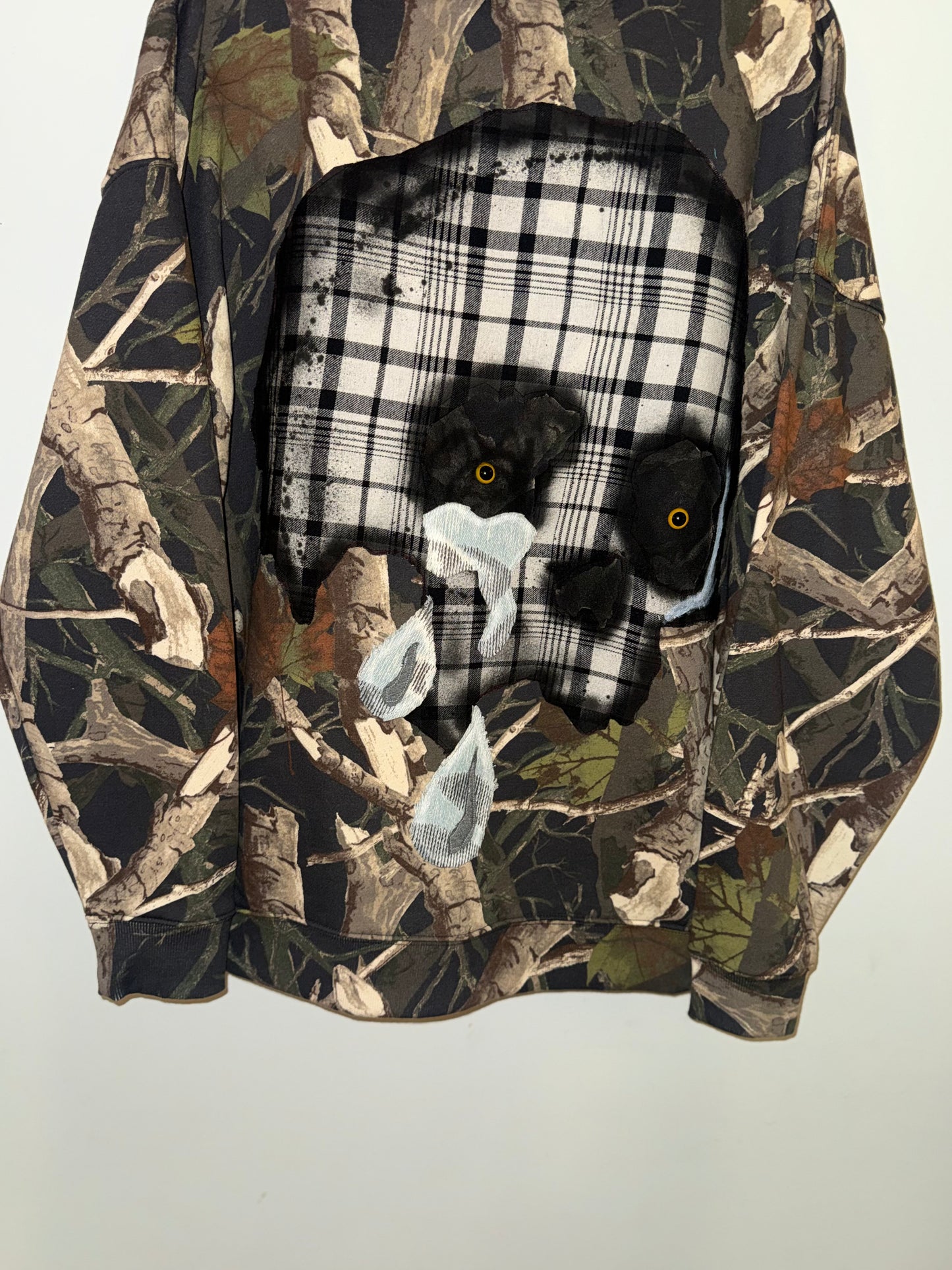 Crying eye Skull hoodie