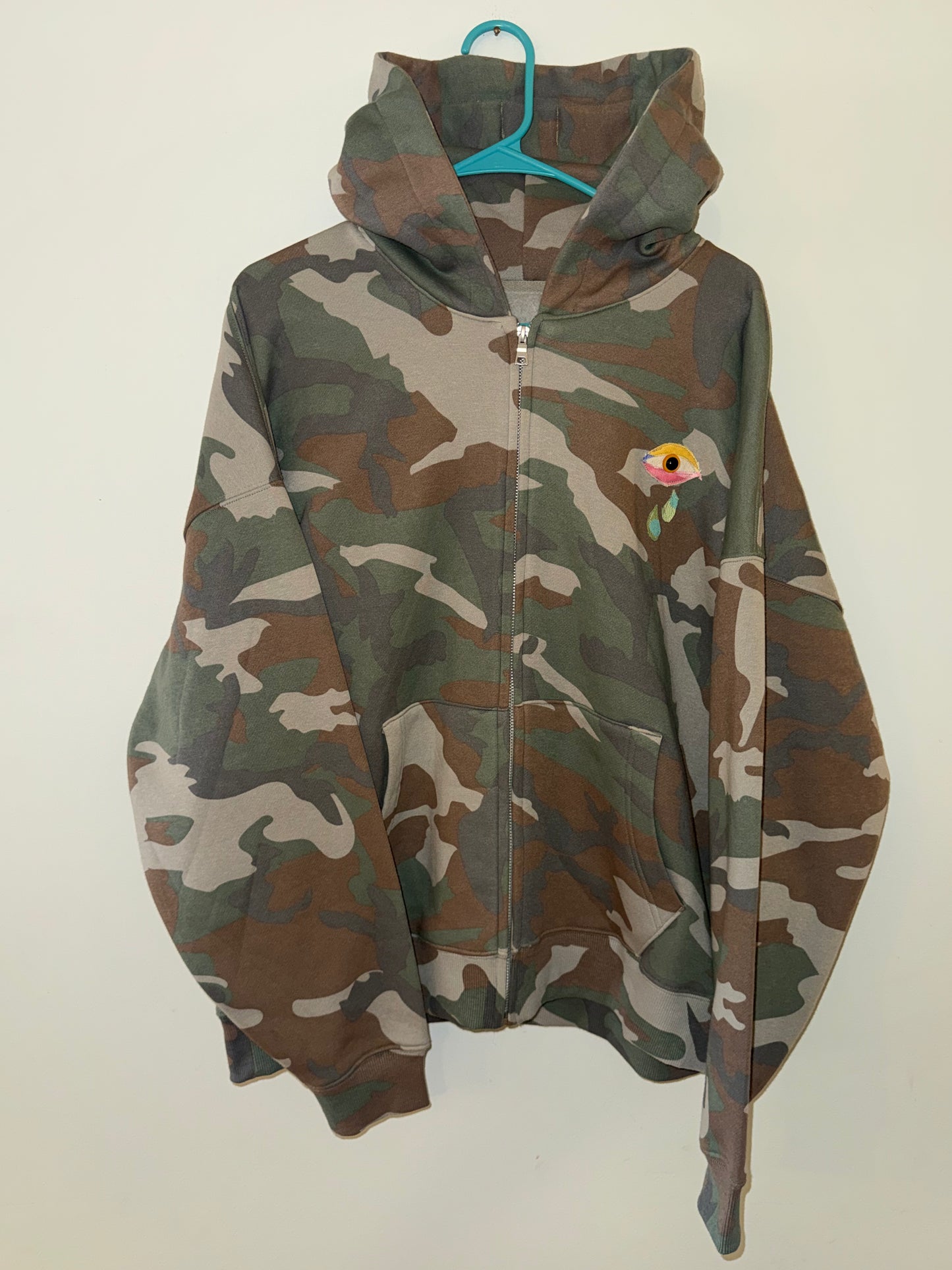 Crying eye Skull hoodie