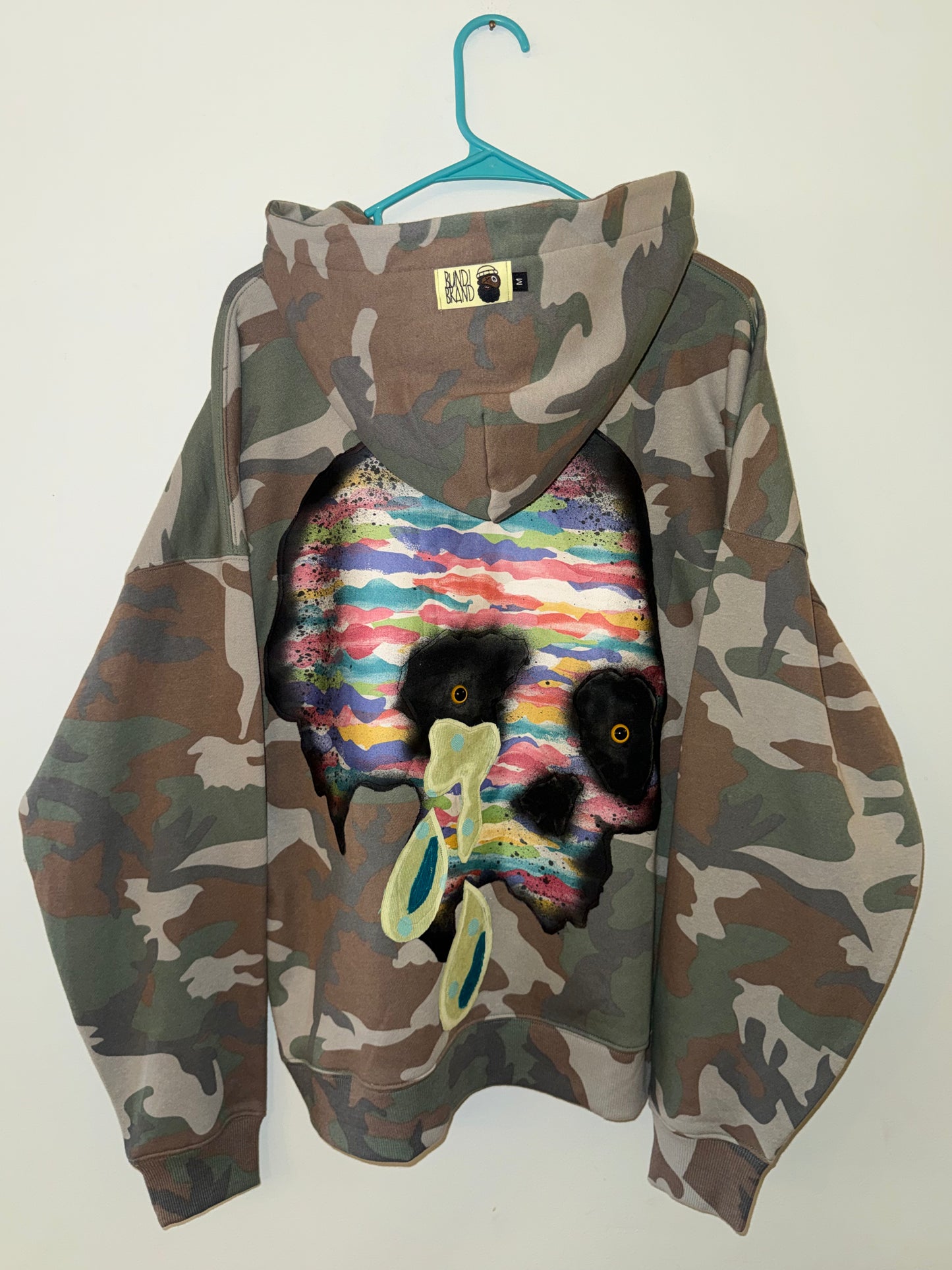 Crying eye Skull hoodie