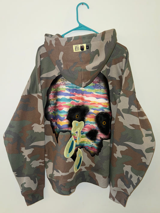 Crying eye Skull hoodie