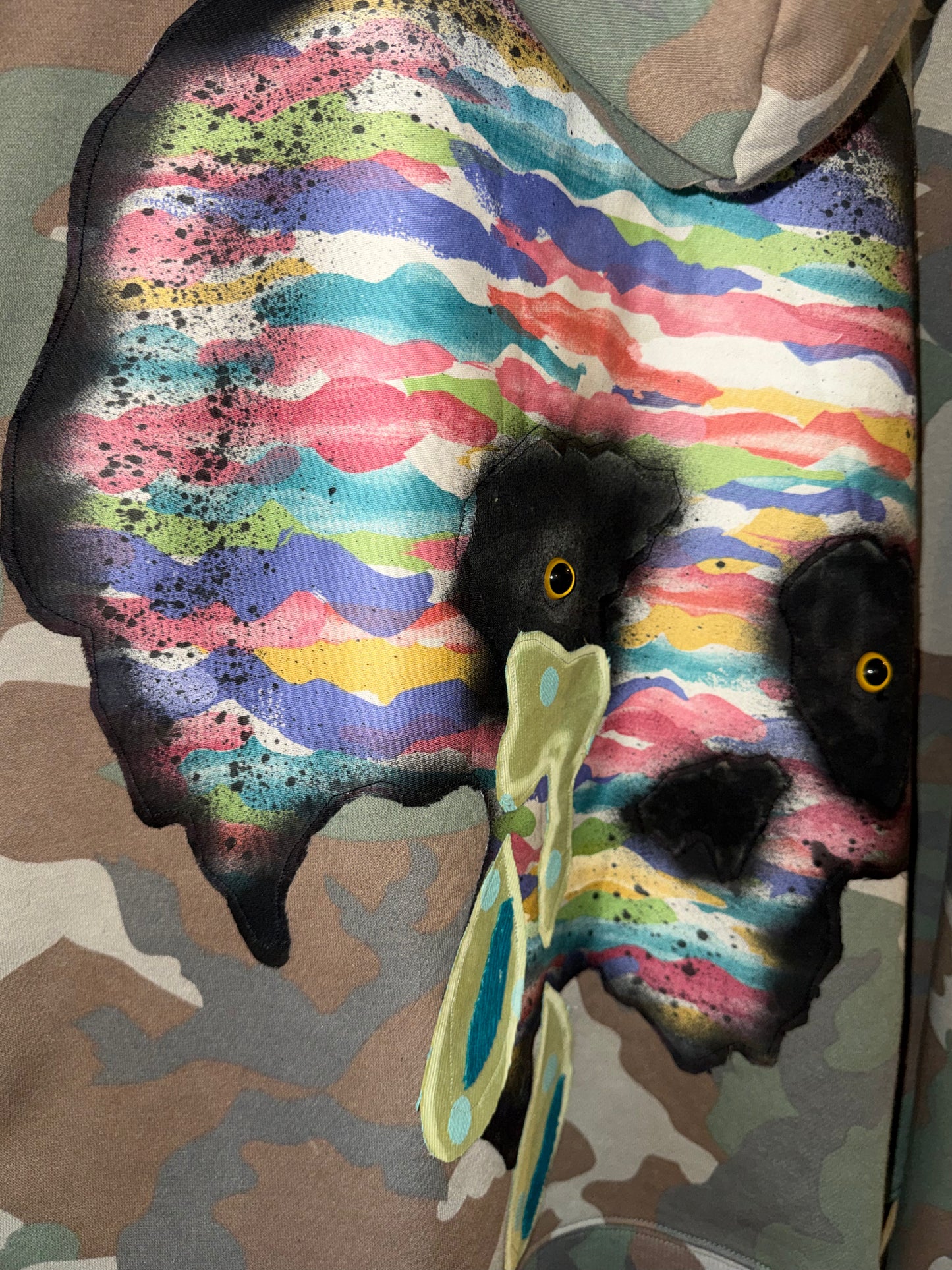 Crying eye Skull hoodie